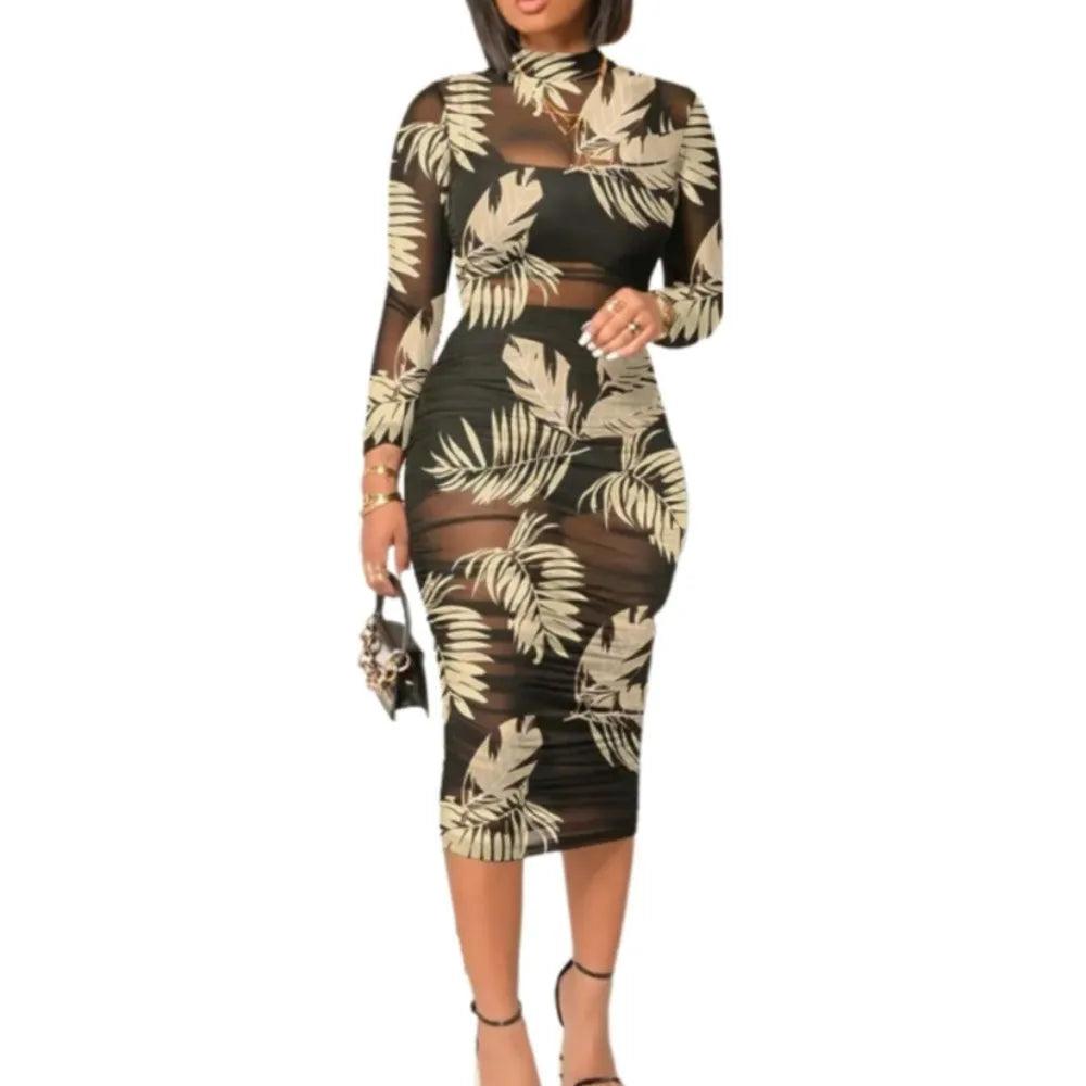 Floral Mesh 3-Piece Party Mini Dress Set
