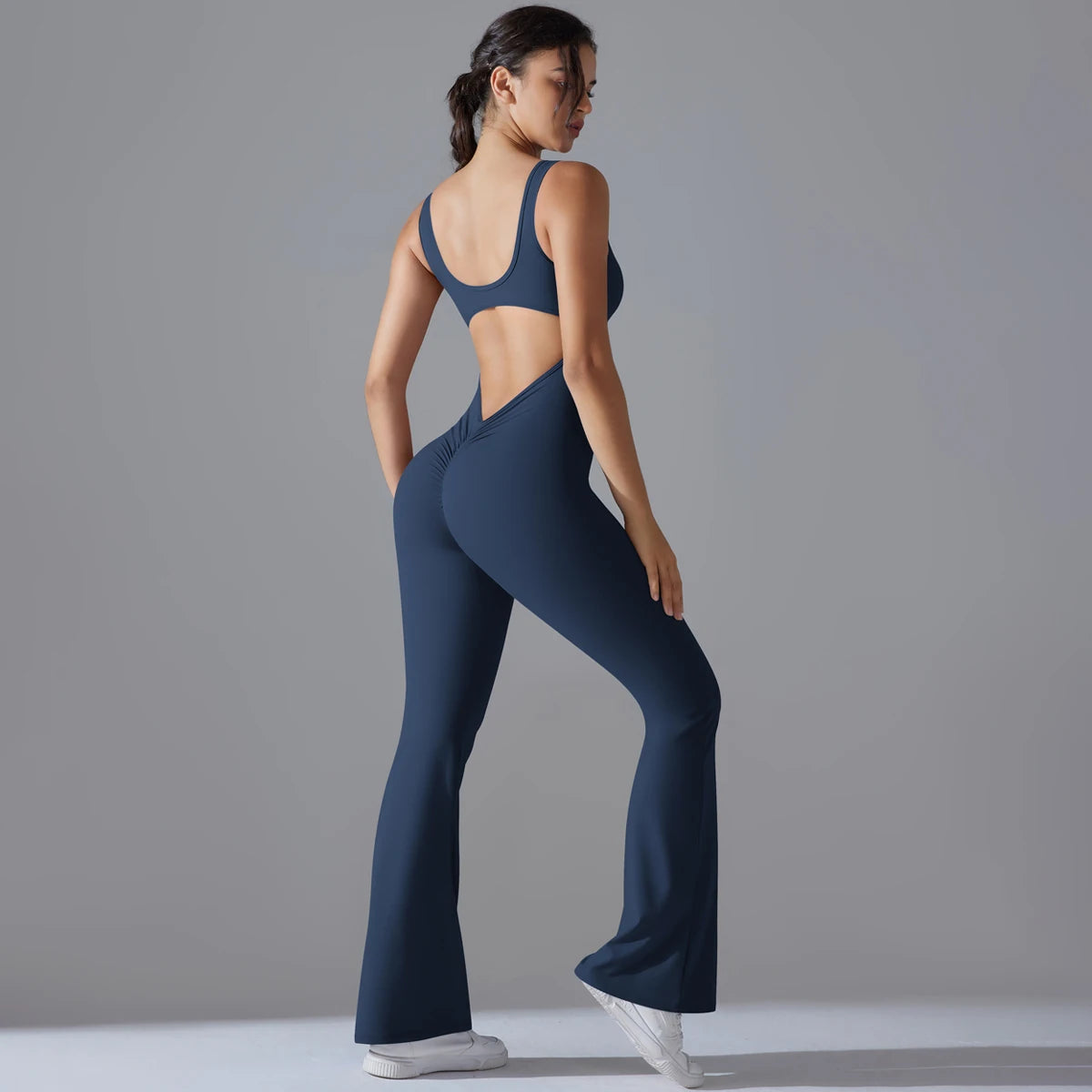 Sexy Back-V Gym Jumpsuit & Yoga Romper