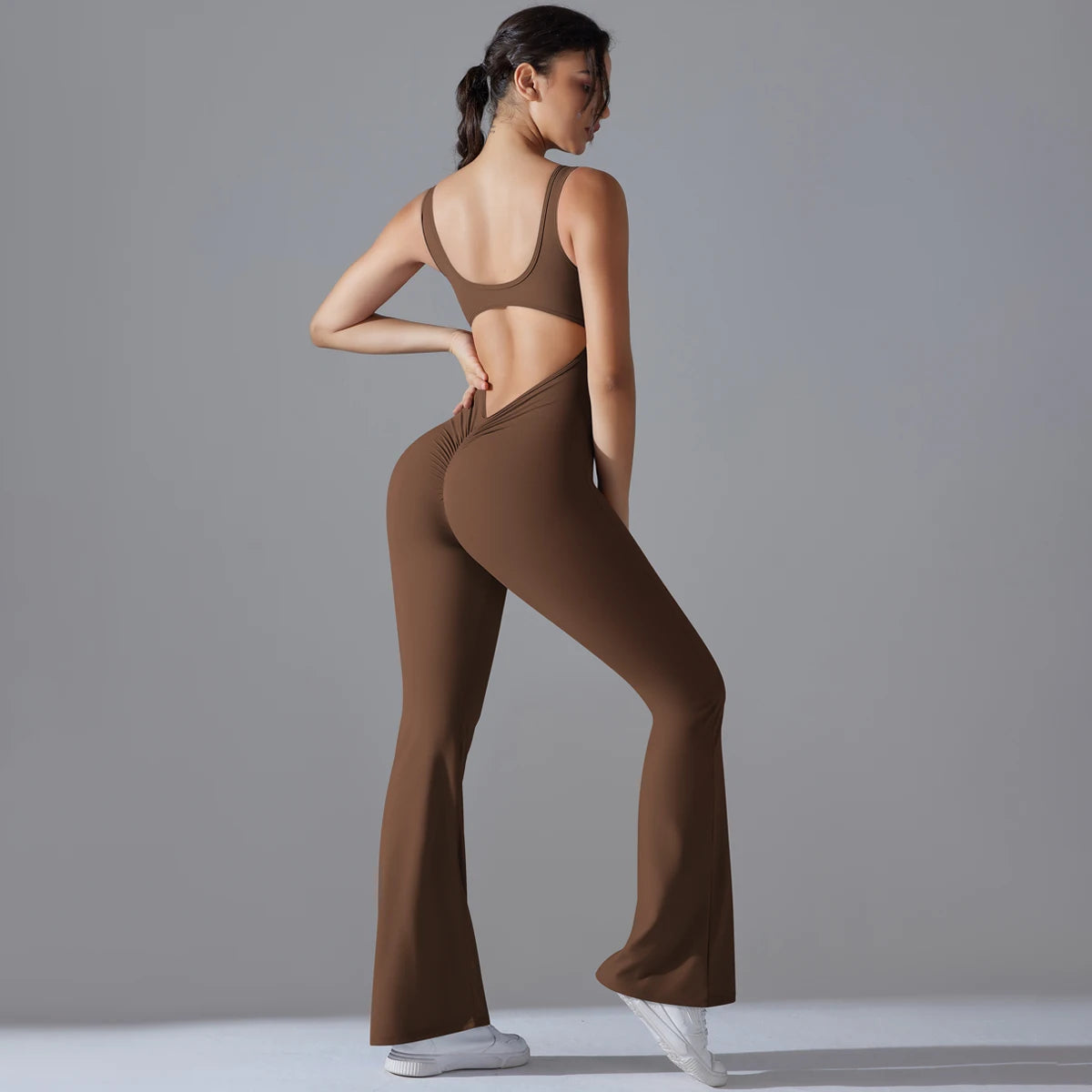 Sexy Back-V Gym Jumpsuit & Yoga Romper