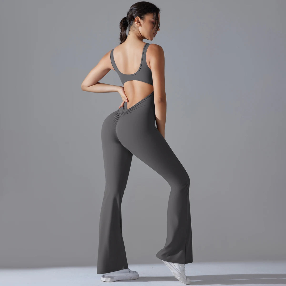 Sexy Back-V Gym Jumpsuit & Yoga Romper