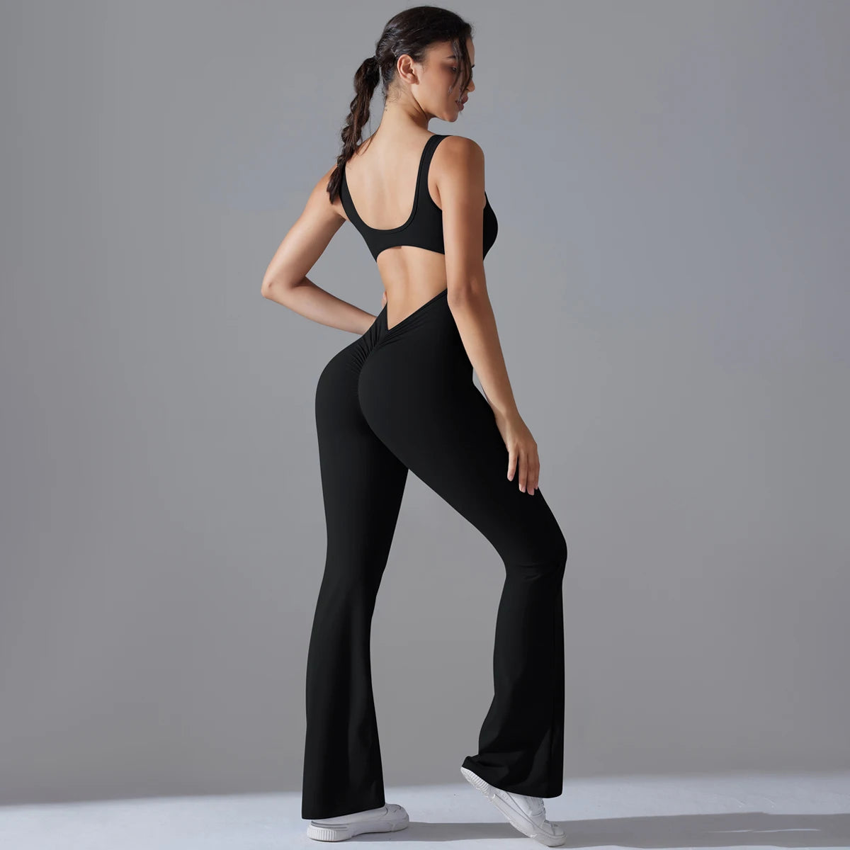 Sexy Back-V Gym Jumpsuit & Yoga Romper