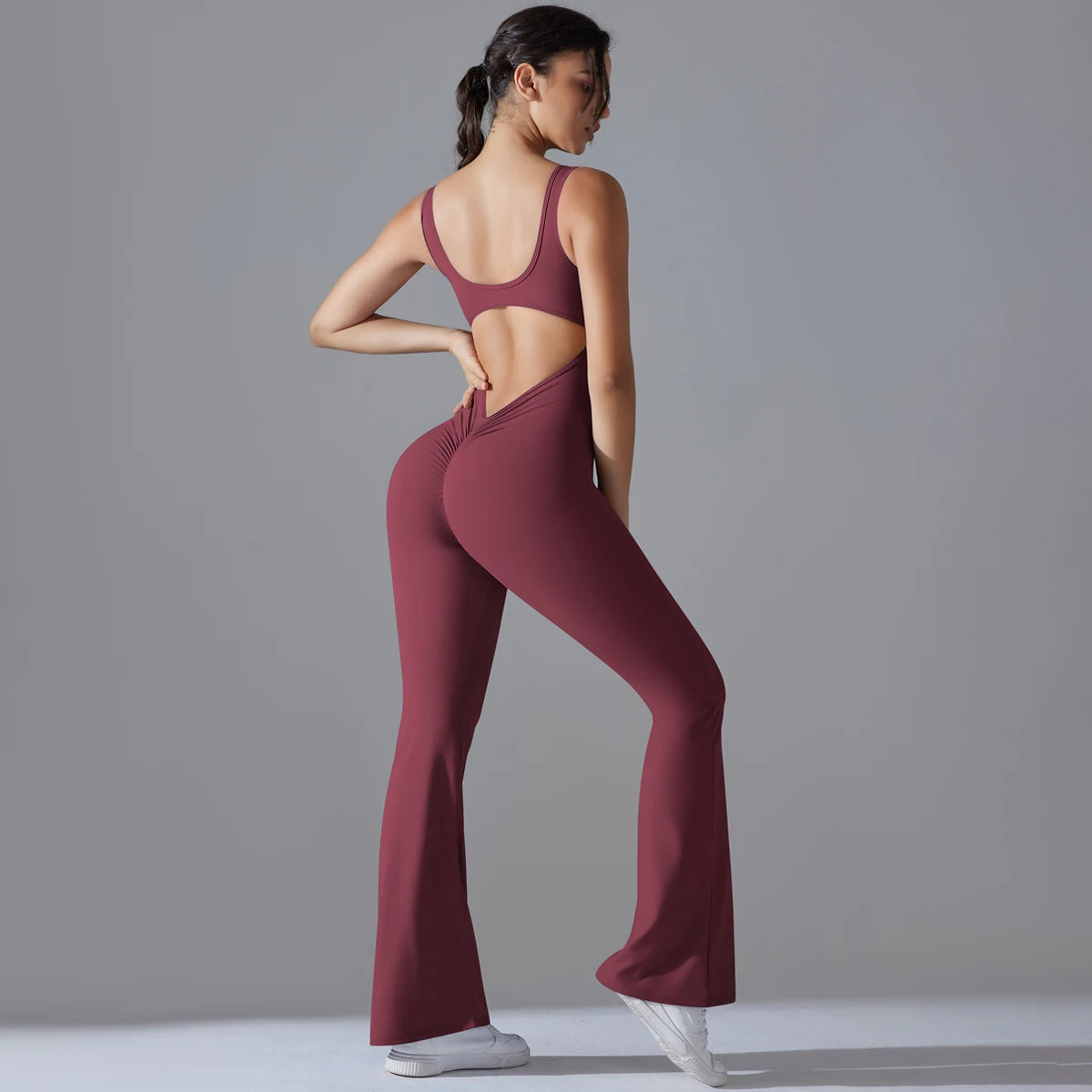 Sexy Back-V Gym Jumpsuit & Yoga Romper