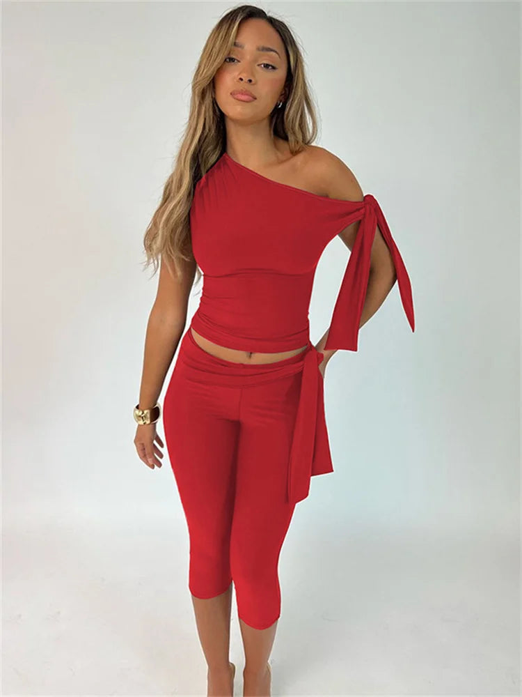 Tossy White Shorts 2 Piece-Set Female See-Through Slim