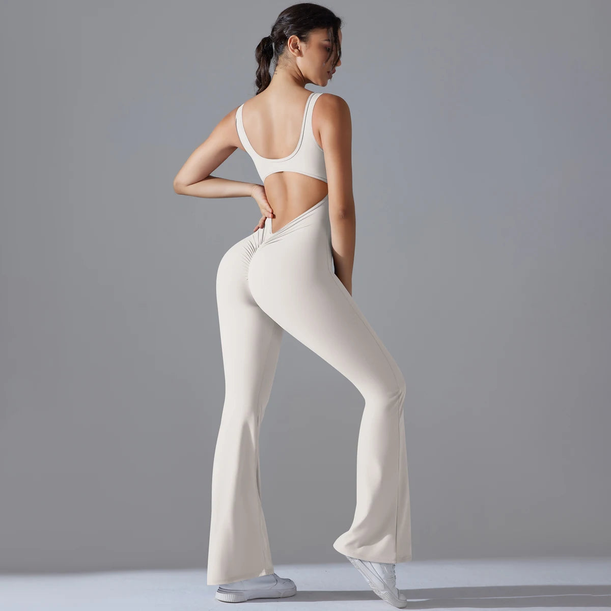 Sexy Back-V Gym Jumpsuit & Yoga Romper