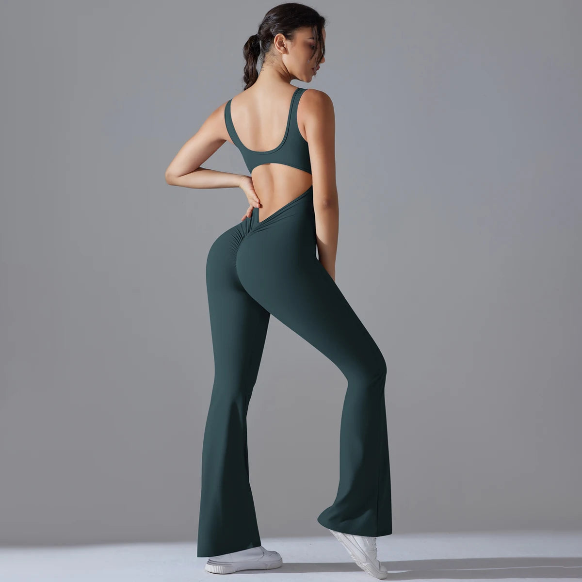 Sexy Back-V Gym Jumpsuit & Yoga Romper