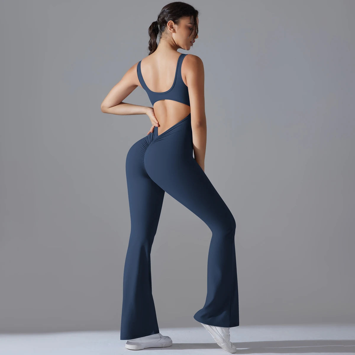 Sexy Back-V Gym Jumpsuit & Yoga Romper