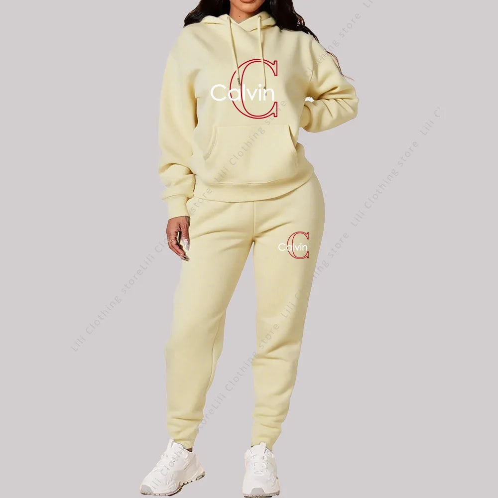 Aesthetic Hoodie & Sweatpants 2-Piece Tracksuit